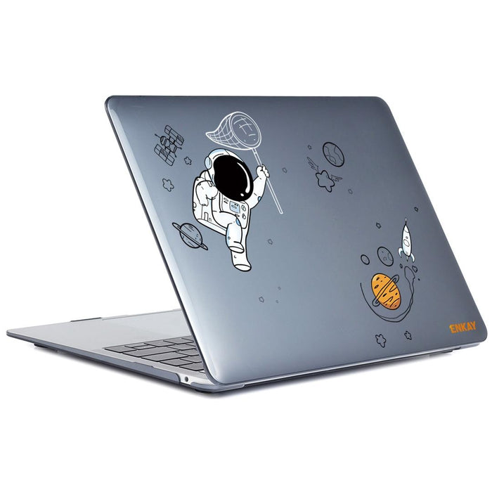 For Macbook Air 13.6 2022 / 2024 A2681 M2 / A3113 M3 Spaceman Pattern Protective Crystal Case Cover Hard Shell