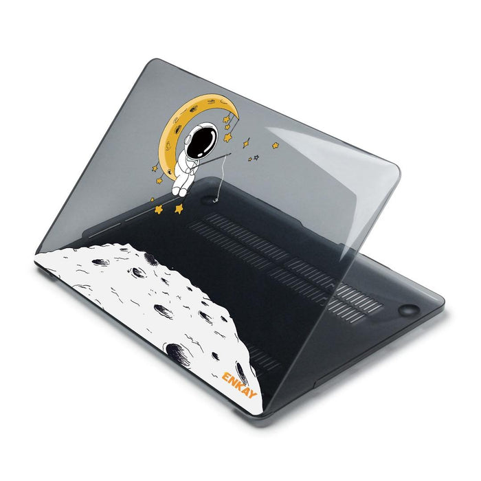 For Macbook Air 13.6 2022 / 2024 A2681 M2 / A3113 M3 Spaceman Pattern Protective Crystal Case Cover Hard Shell