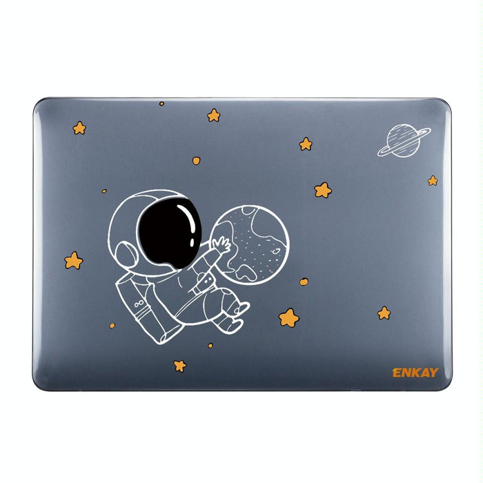 For Macbook Air 13.6 2022 / 2024 A2681 M2 / A3113 M3 3 In 1 Spaceman Pattern Laotop Protective Crystal Case With Tpu Keyboard Film / Anti-Dust Plugs Version - Eu
