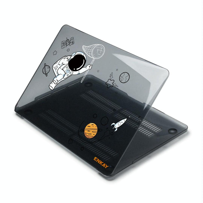 3 In 1 Spaceman Pattern Laotop Protective Crystal Case With Tpu Keyboard Film / Anti-Dust Plugs Version - Us