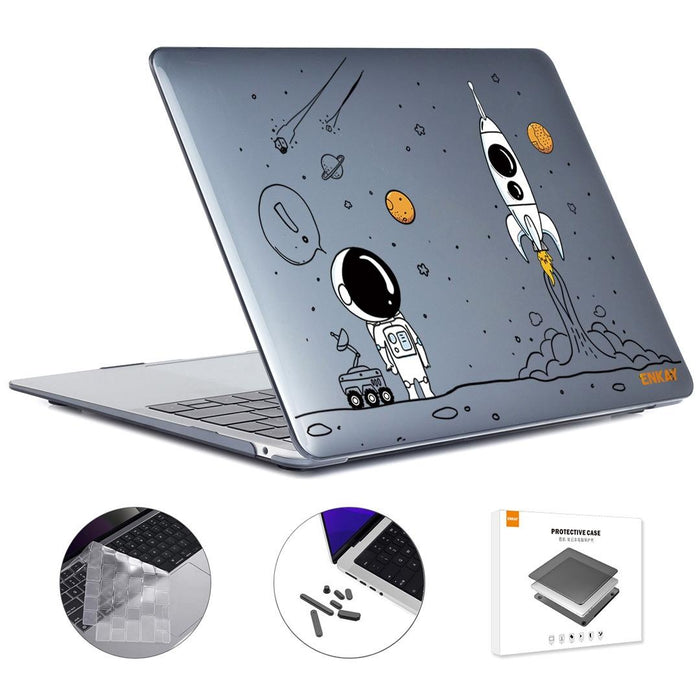 For Macbook Pro 16.2 A2485 / A2880 2023 3 In 1 Spaceman Pattern Laotop Protective Crystal Case With Tpu Keyboard Film / Anti-Dust Plugs Version - Eu