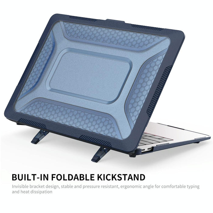 3 In 1 Protective Bracket Case Cover Hard Shell With Tpu Keyboard Film / Anti-Dust Plugs Version - Eu