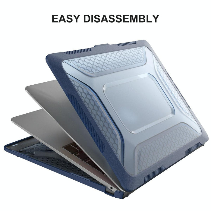 3 In 1 Protective Bracket Case Cover Hard Shell With Tpu Keyboard Film / Anti-Dust Plugs Version - Eu