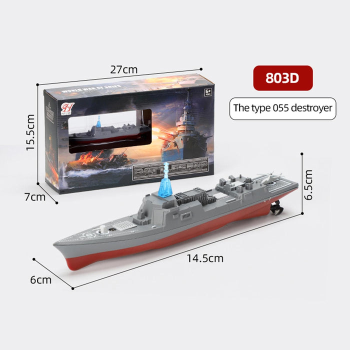 2.4G Remote Control Warship Simulation Ship