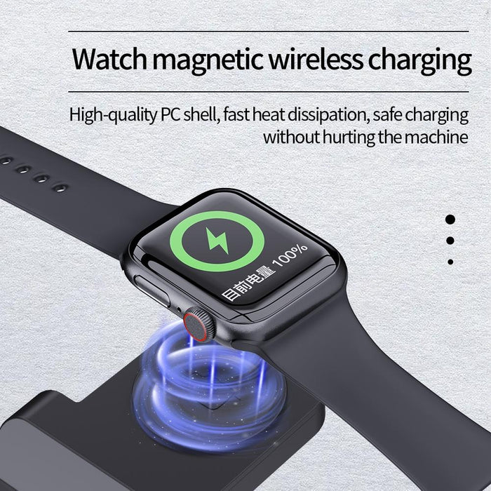 18W 3 In 1 Wireless Charger Stand For Iphone & Apple Watch