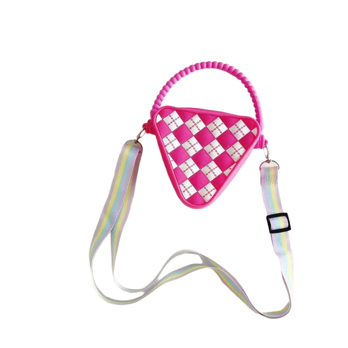 Mini Diamond Shaped Silicone Shoulder Bag