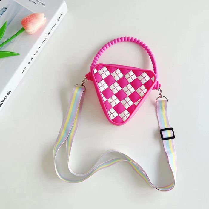 Mini Diamond Shaped Silicone Shoulder Bag