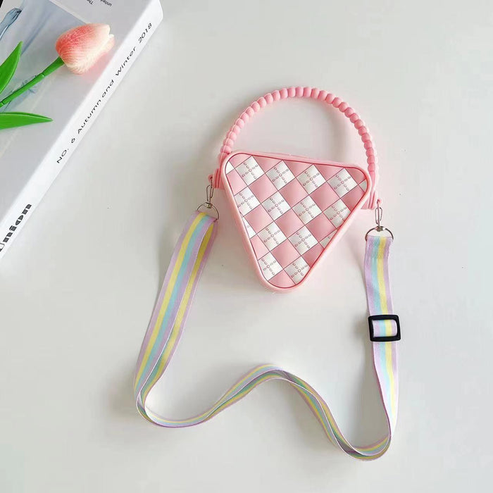 Mini Diamond Shaped Silicone Shoulder Bag