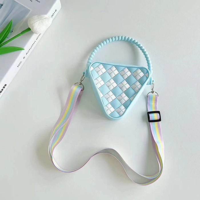 Mini Diamond Shaped Silicone Shoulder Bag