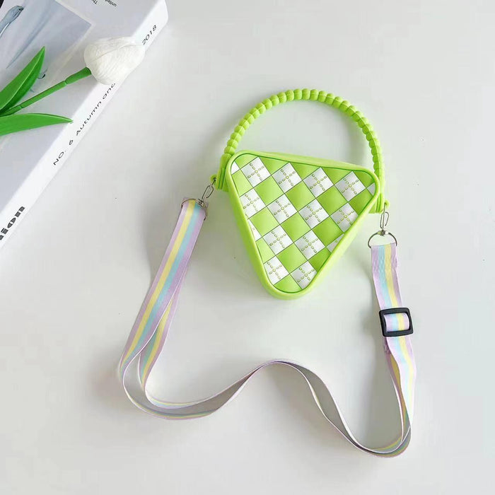 Mini Diamond Shaped Silicone Shoulder Bag