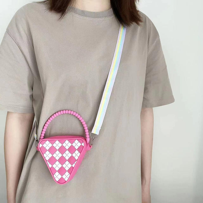 Mini Diamond Shaped Silicone Shoulder Bag