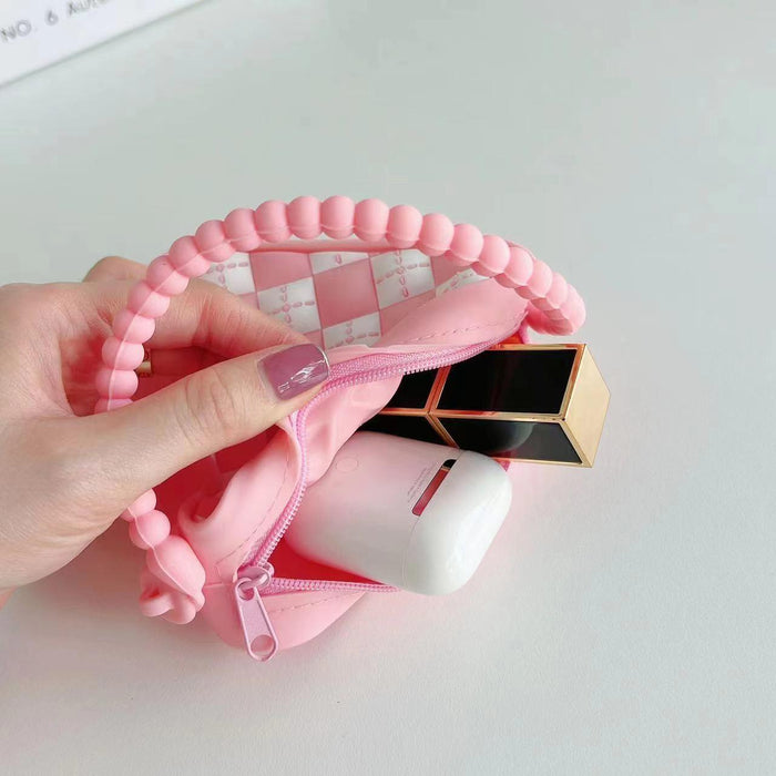 Mini Diamond Shaped Silicone Shoulder Bag