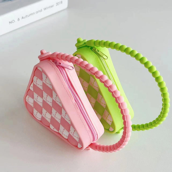 Mini Diamond Shaped Silicone Shoulder Bag