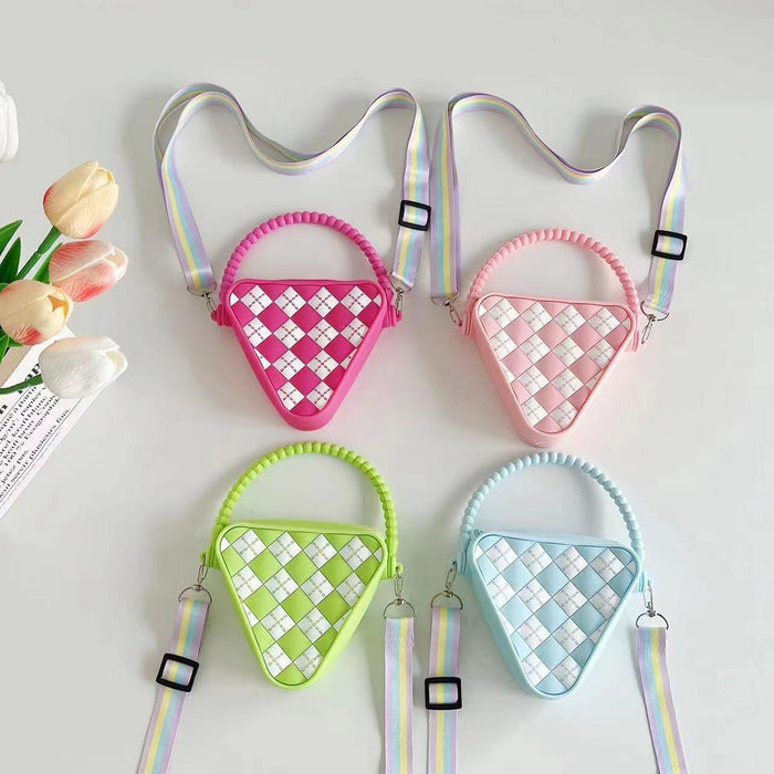 Mini Diamond Shaped Silicone Shoulder Bag