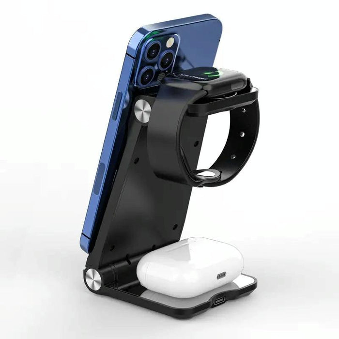 3 In 1 Foldable Fast Charging Station Qi Certified