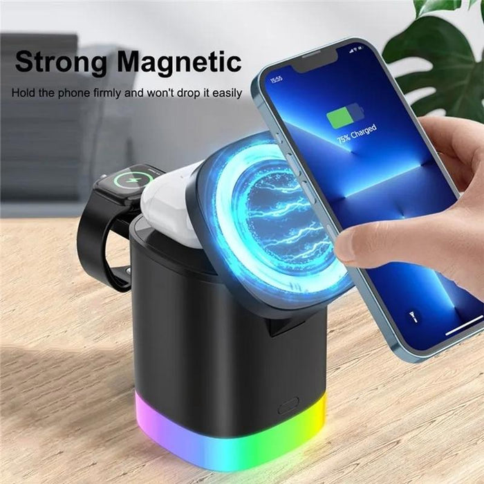 3 In 1 Magnetic Wireless Charger For Iphone Iwatch Airpods