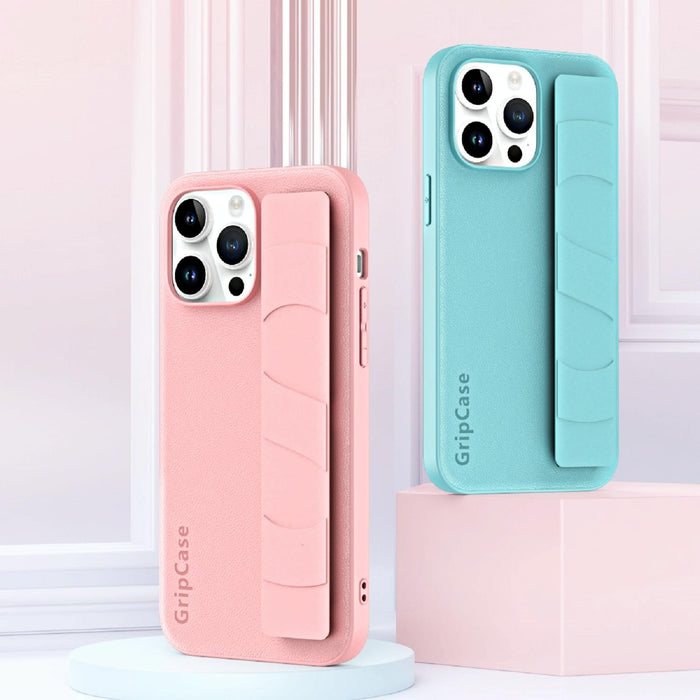 For Iphone 15 Skin Elastic Wrist Grip Back Cover Phone Case