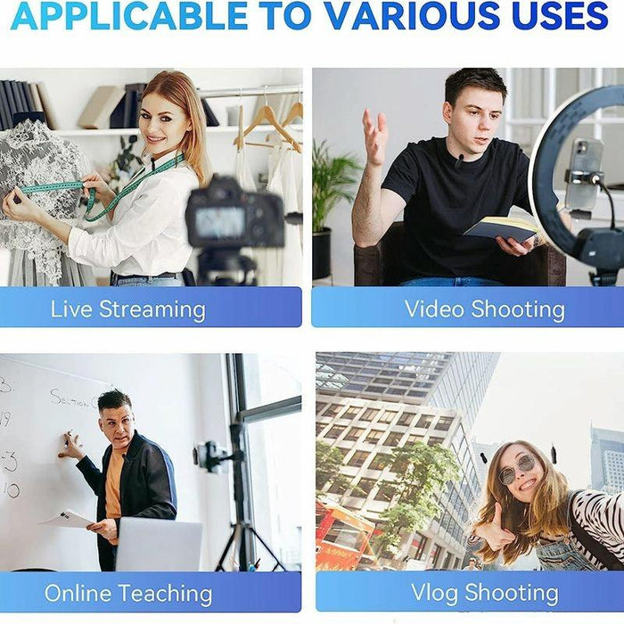 3-In-1 Mini Wireless Lavalier Microphone For Iphone / Android / Camera