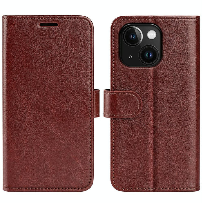 For Iphone 15 Texture Horizontal Flip Leather Phone Case