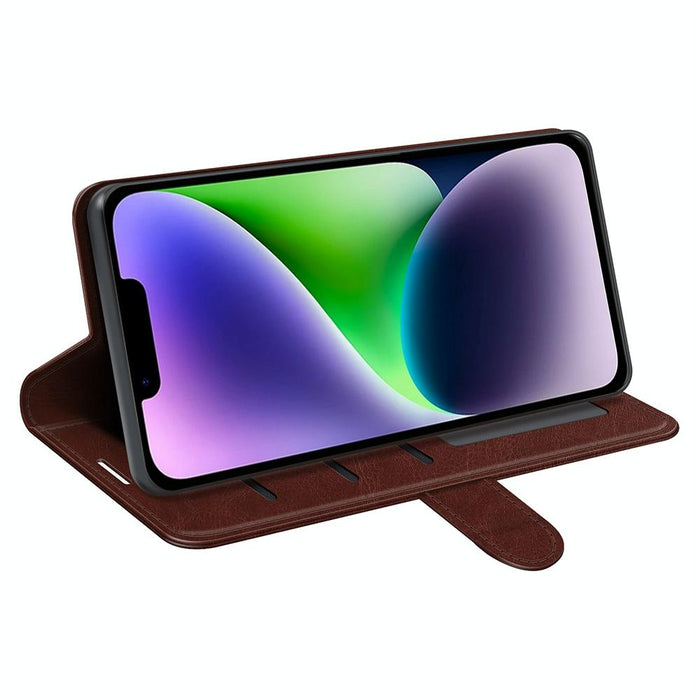 For Iphone 15 Texture Horizontal Flip Leather Phone Case