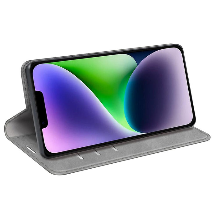 For Iphone 15 Retro-Skin Magnetic Suction Leather Phone Case