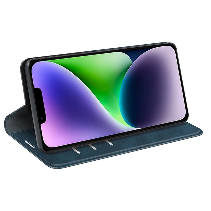 For Iphone 15 Retro-Skin Magnetic Suction Leather Phone Case