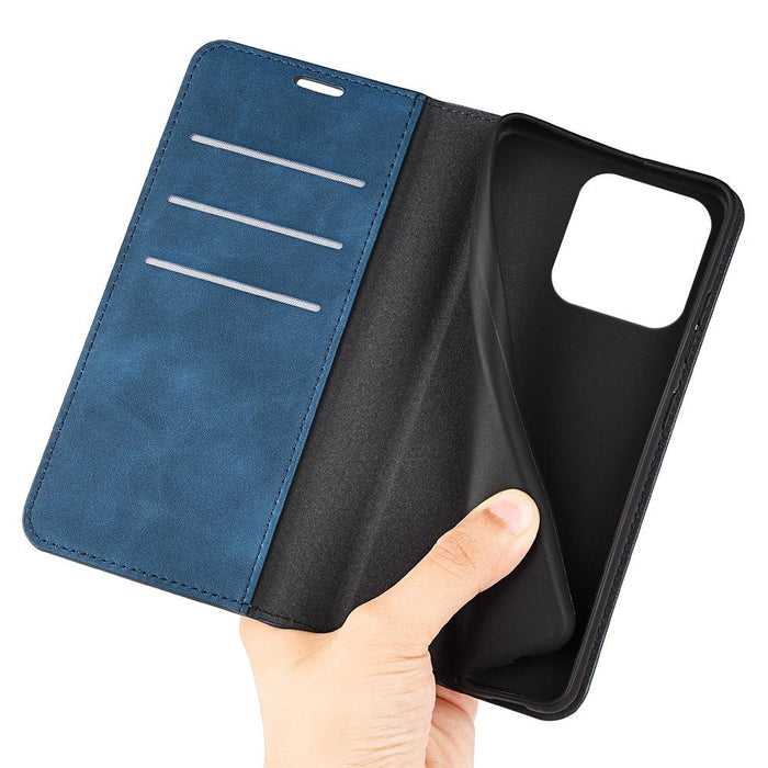 For Iphone 15 Retro-Skin Magnetic Suction Leather Phone Case