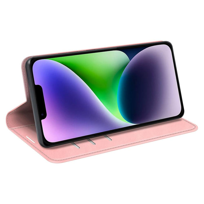 For Iphone 15 Retro-Skin Magnetic Suction Leather Phone Case