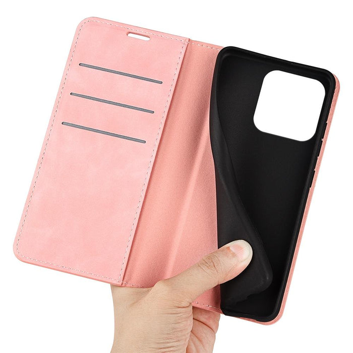 For Iphone 15 Retro-Skin Magnetic Suction Leather Phone Case