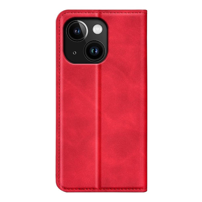 For Iphone 15 Retro-Skin Magnetic Suction Leather Phone Case
