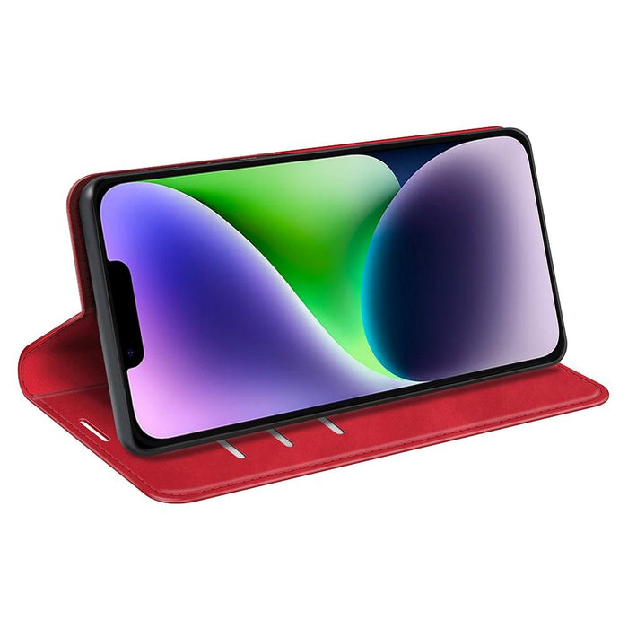 For Iphone 15 Retro-Skin Magnetic Suction Leather Phone Case