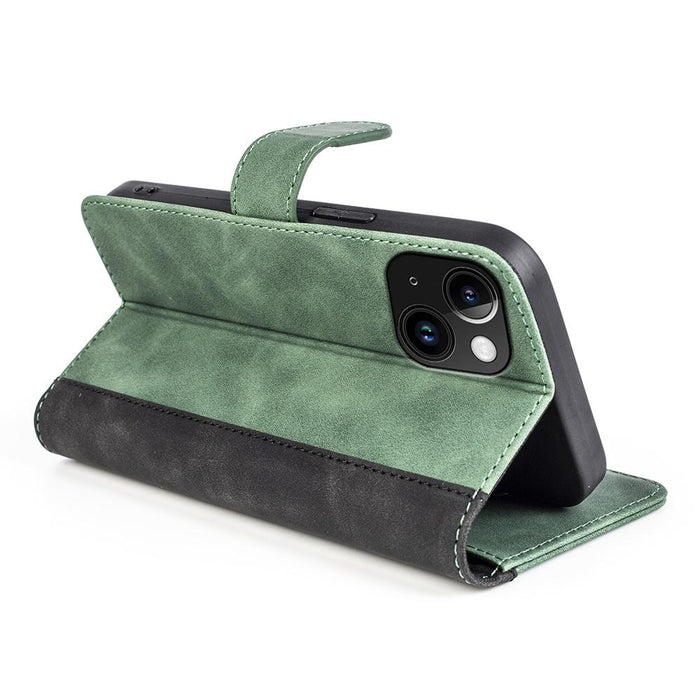 For Iphone 15 Stitching Horizontal Flip Leather Phone Case