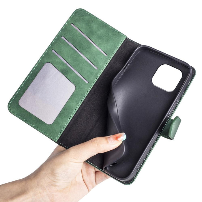 For Iphone 15 Stitching Horizontal Flip Leather Phone Case