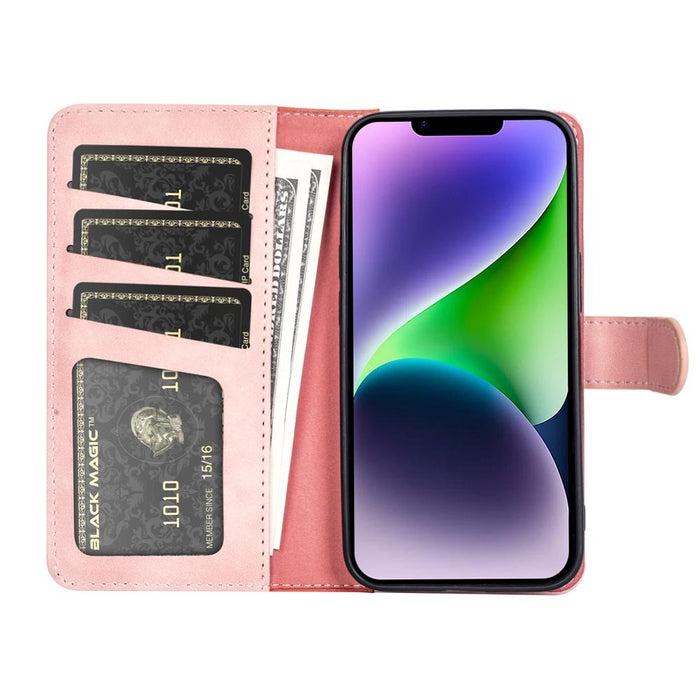 For Iphone 15 Stitching Horizontal Flip Leather Phone Case