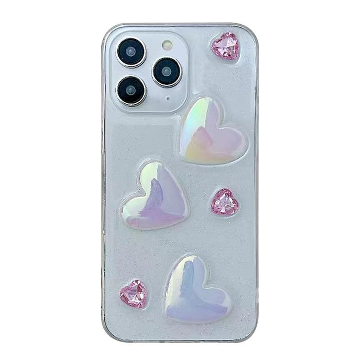 For Iphone 15 Love Epoxy Tpu Phone Case