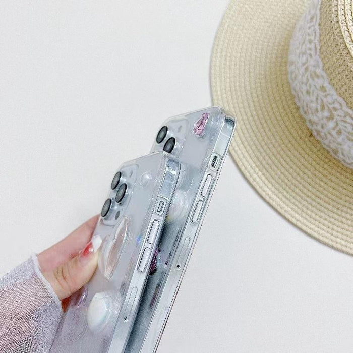 For Iphone 15 Love Epoxy Tpu Phone Case