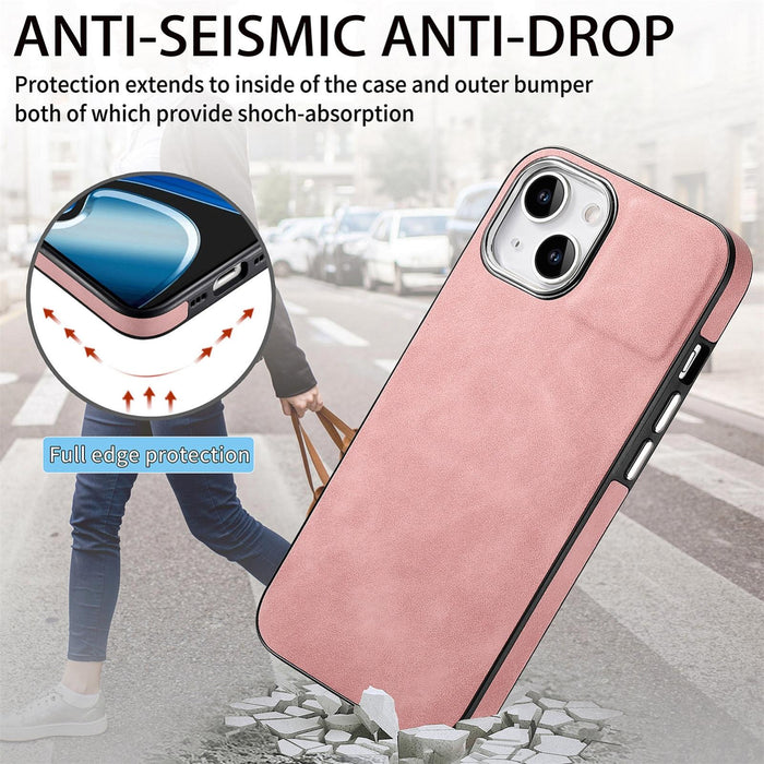 For Iphone 15 Skin-Feel Electroplating Tpu Shockproof Phone Case