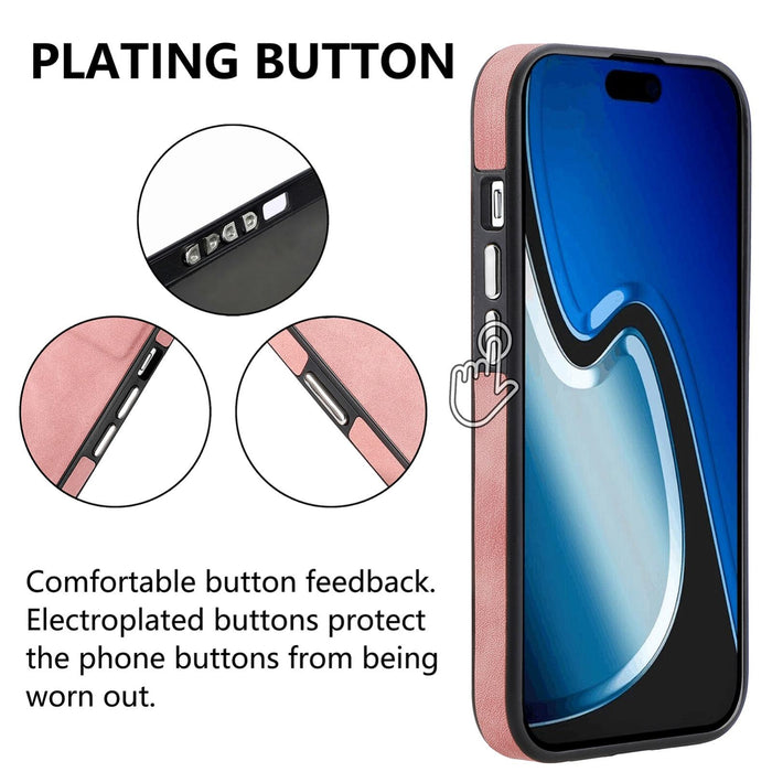 For Iphone 15 Skin-Feel Electroplating Tpu Shockproof Phone Case