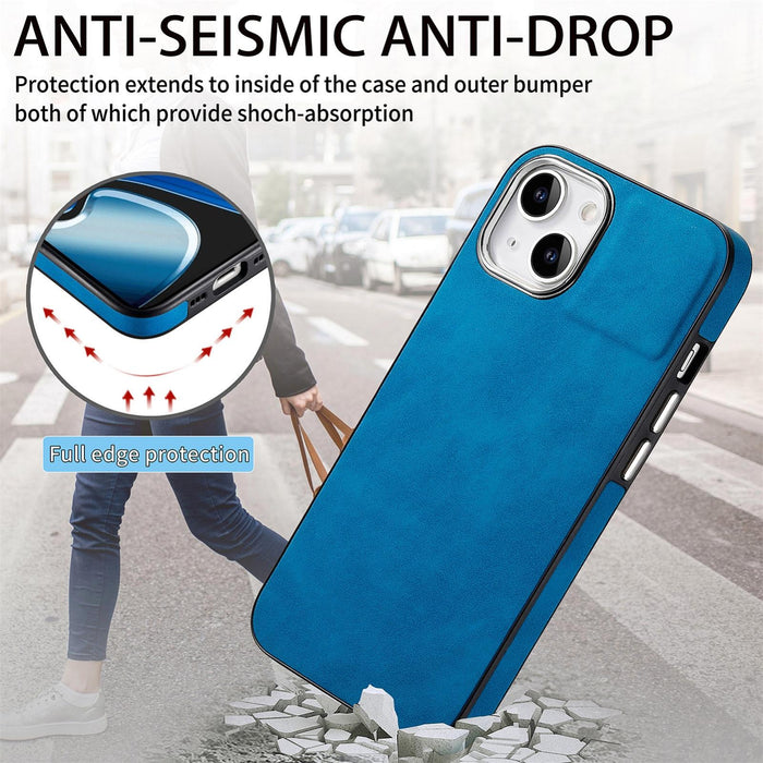 For Iphone 15 Skin-Feel Electroplating Tpu Shockproof Phone Case