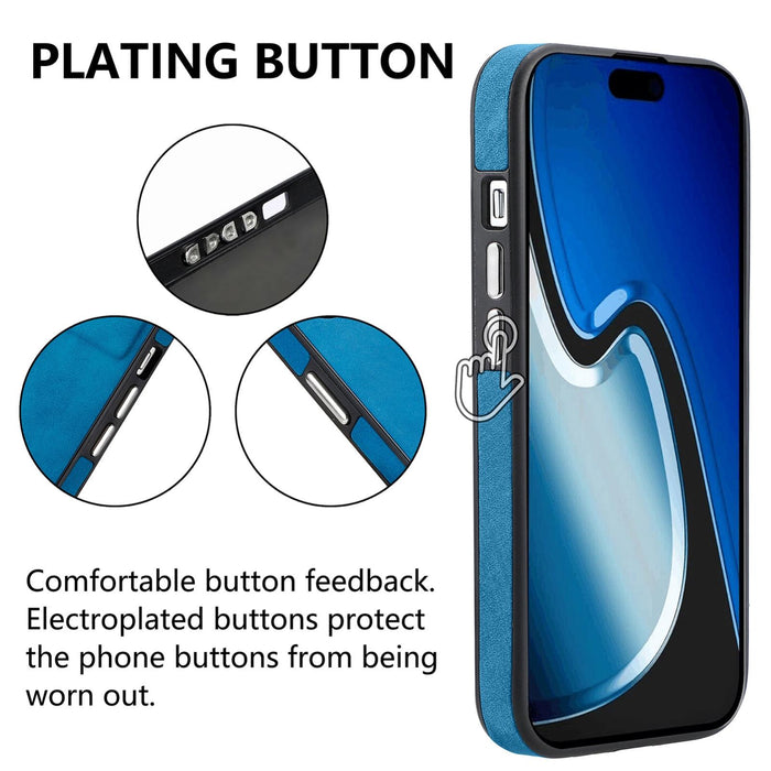 For Iphone 15 Skin-Feel Electroplating Tpu Shockproof Phone Case