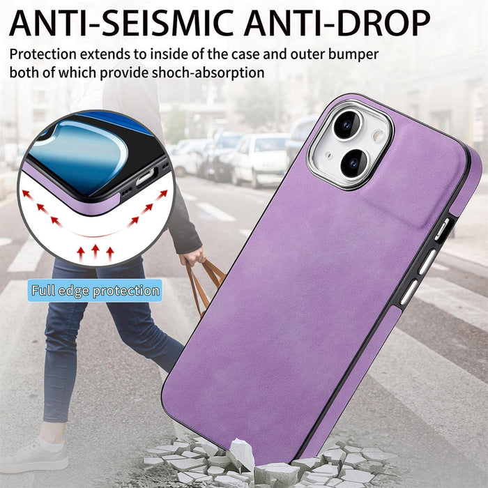 For Iphone 15 Skin-Feel Electroplating Tpu Shockproof Phone Case