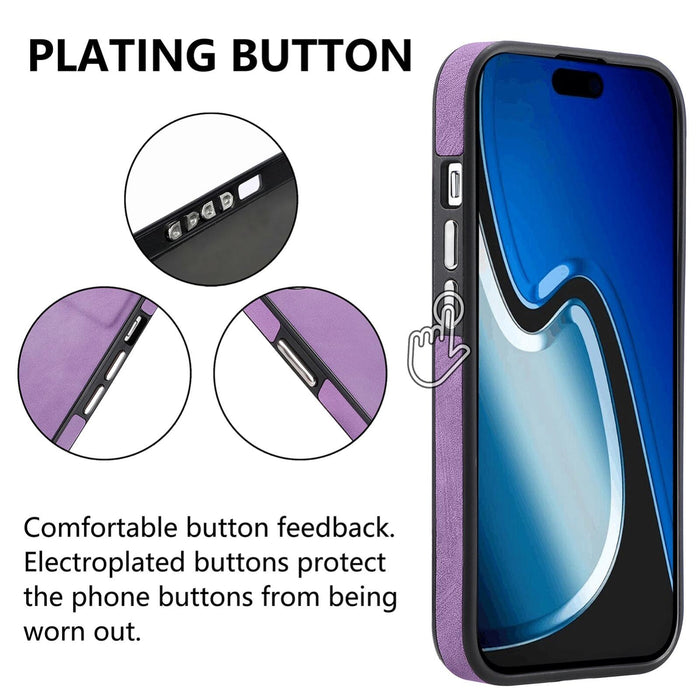 For Iphone 15 Skin-Feel Electroplating Tpu Shockproof Phone Case