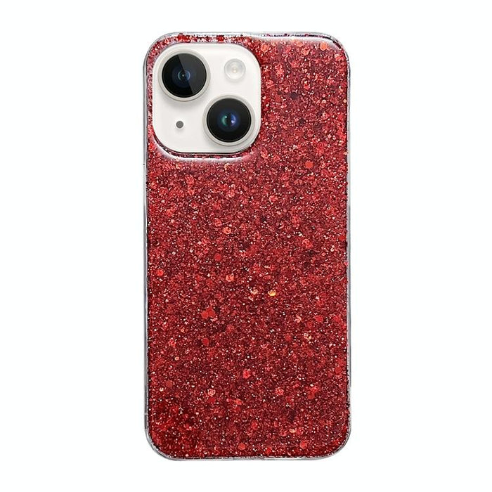 For Iphone 15 Glitter Sequins Epoxy Tpu Phone Case