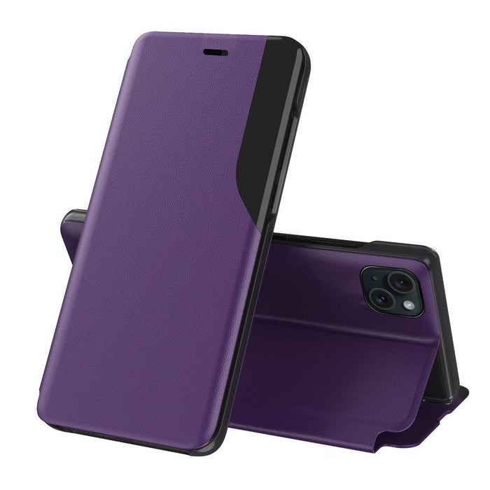 For Iphone 15 Attraction Flip Holder Leather Phone Case