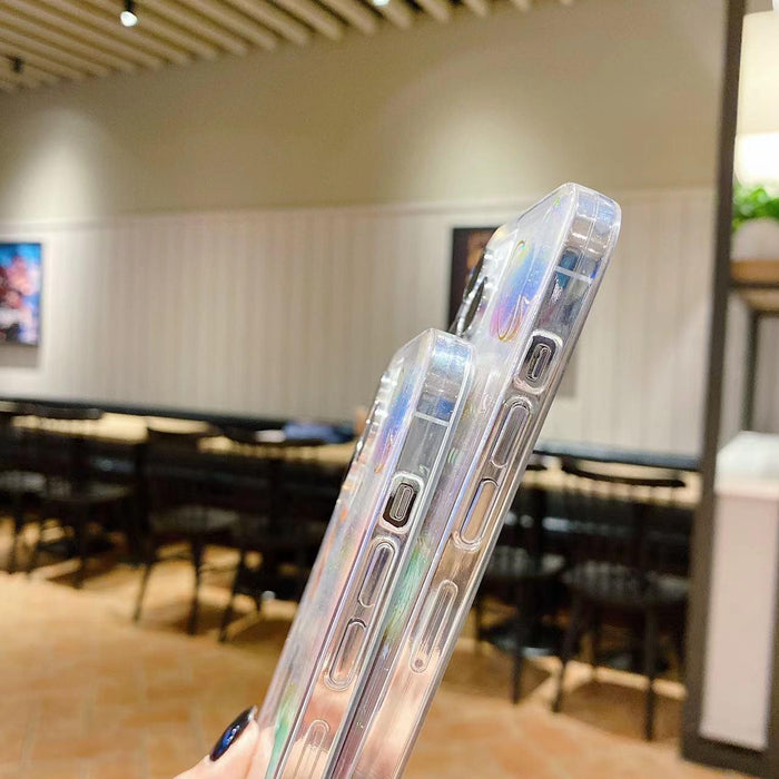 For Iphone 15 Cosmic Star Glitter Epoxy Tpu Phone Case Transparent