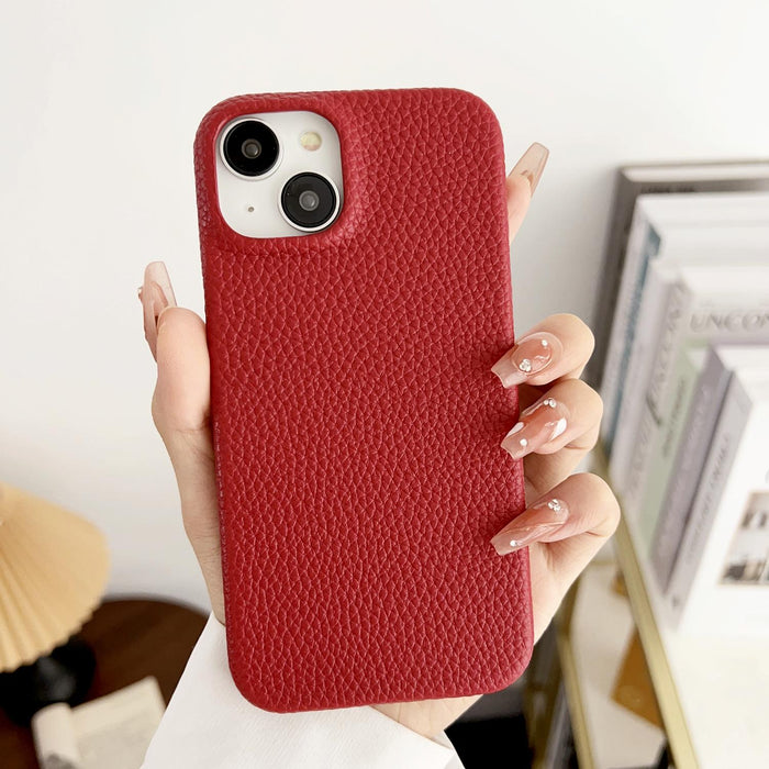 For Iphone 15 Litchi Texture All-Inclusive Shockproof Phone Case