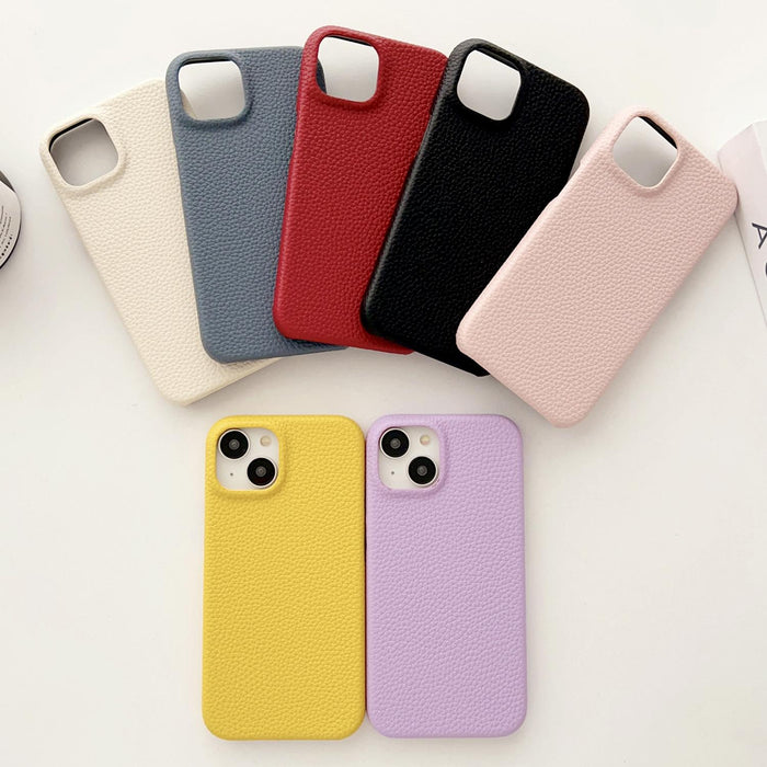 For Iphone 15 Litchi Texture All-Inclusive Shockproof Phone Case