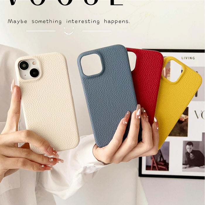 For Iphone 15 Litchi Texture All-Inclusive Shockproof Phone Case