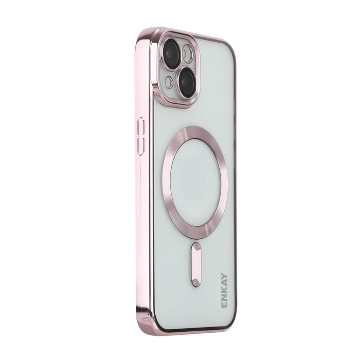 For Iphone 15 Hat-Prince Magsafe Electroplated Tpu Clear Shockproof Phone Case