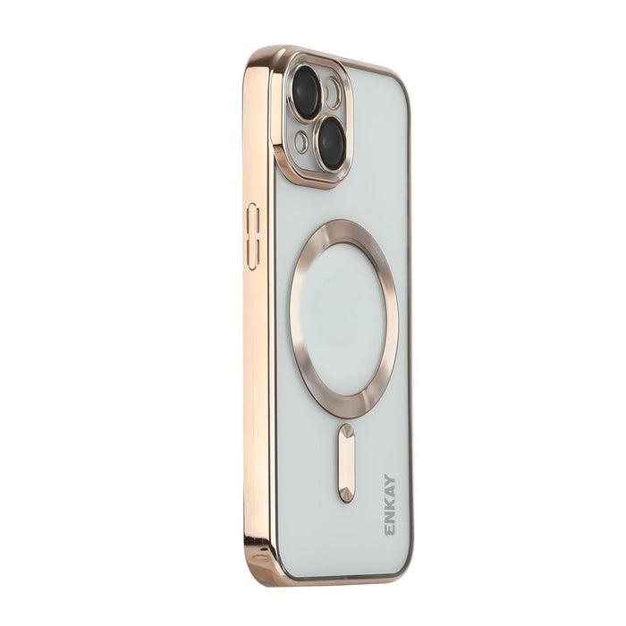 For Iphone 15 Hat-Prince Magsafe Electroplated Tpu Clear Shockproof Phone Case